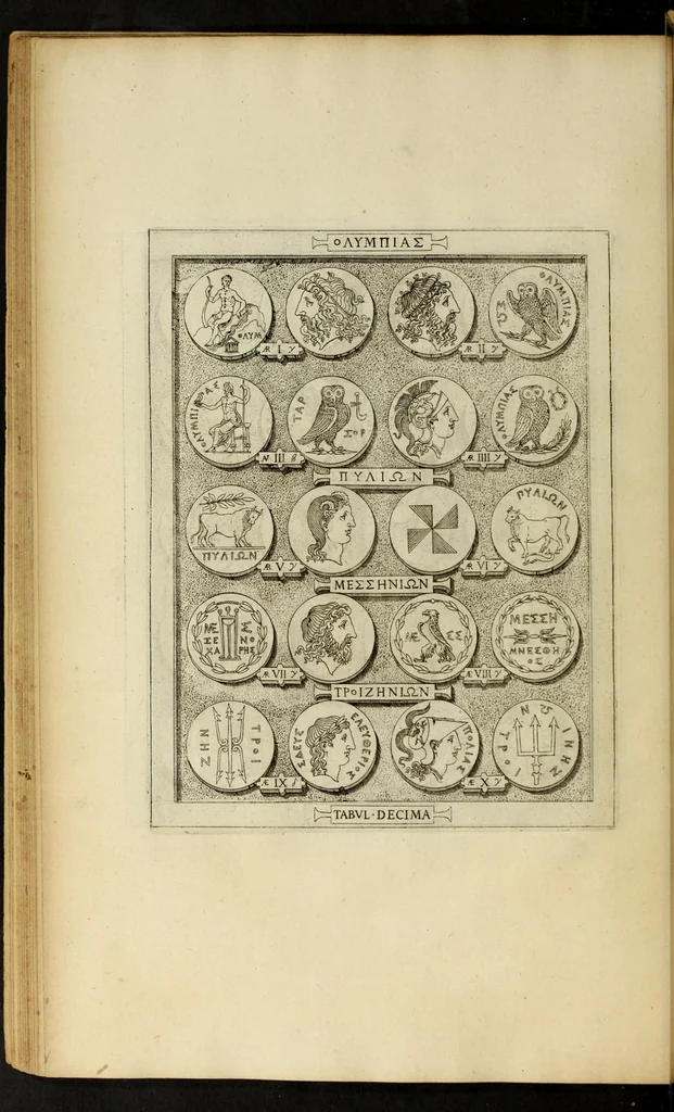 An illustration from Ludovici Nonni Commentarius in Huberti GoltzI Graeciam, insulas, et Asiam Minorem, 1644, leaf 72