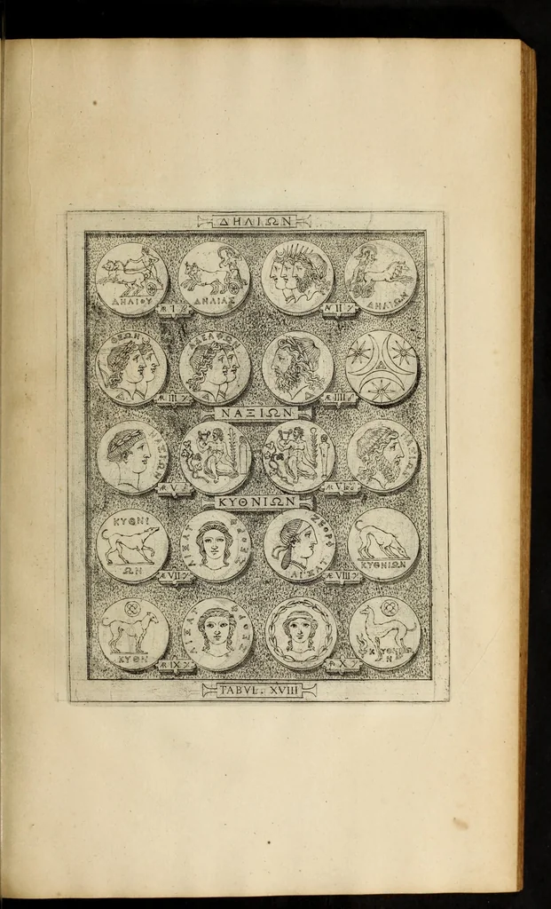 An illustration from Ludovici Nonni Commentarius in Huberti GoltzI Graeciam, insulas, et Asiam Minorem, 1644, leaf 81