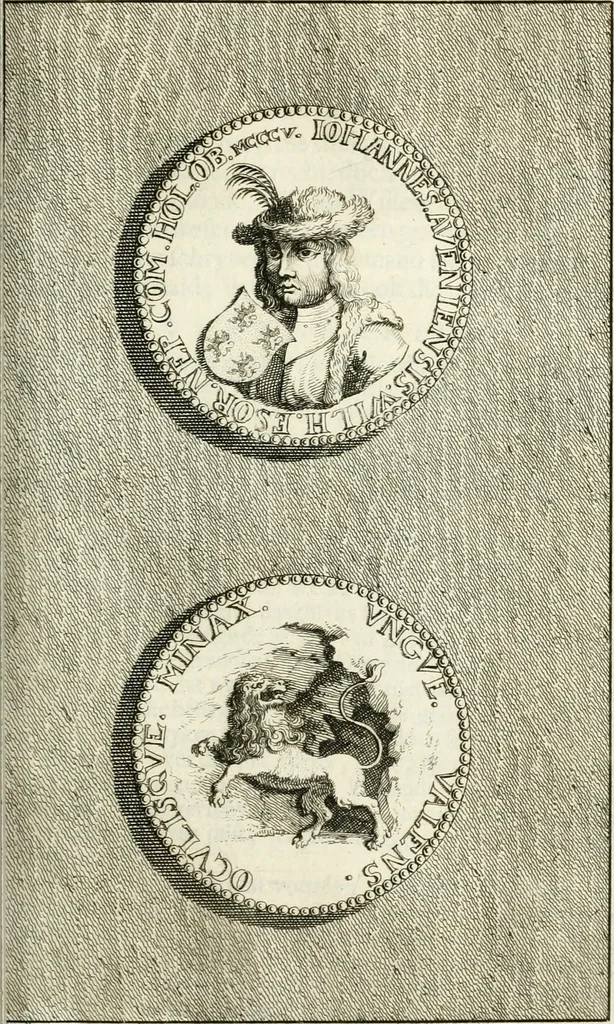 An illustration from Lud. Smids. M.D. Emblemata heroica, of, De medalische sinnebeelden der ses en dertigh graaven van Holland : met konstplaaten vercierd, 1712, leaf 102