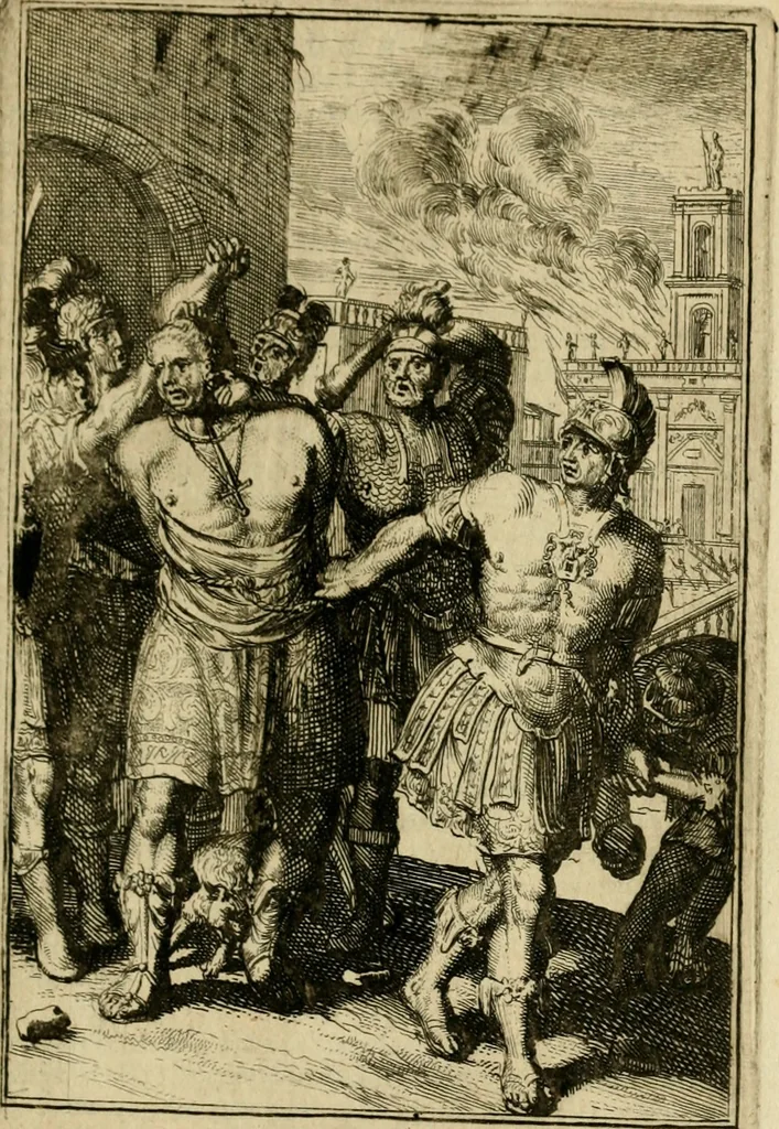 An illustration from Lud. Smids Tooneel van staat der Roomsche keiseren : neevens deeser groot muntekabinet, 1694, leaf 46