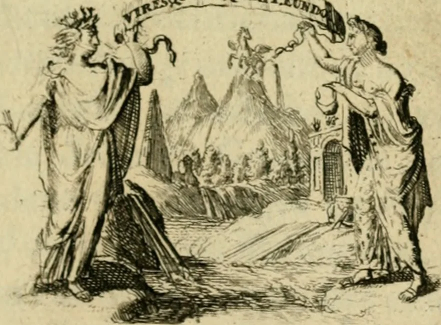 An illustration from Lud. Smids Tooneel van staat der Roomsche keiseren : neevens deeser groot muntekabinet, 1694, leaf 6