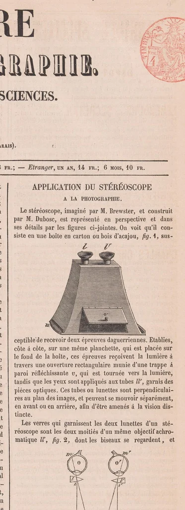 An illustration from La Lumière : revue de la photographie, beaux-arts, heliographie, sciences, 1851, leaf 17