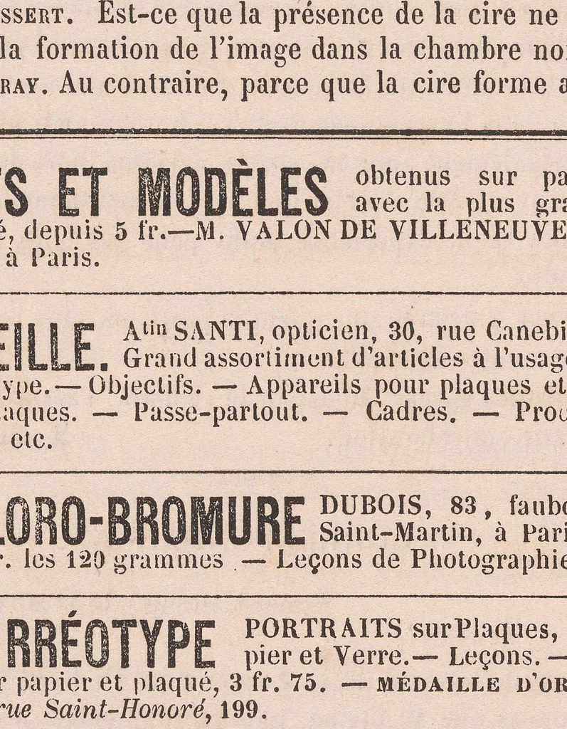 An illustration from La Lumière : revue de la photographie, beaux-arts, heliographie, sciences, 1851, leaf 40