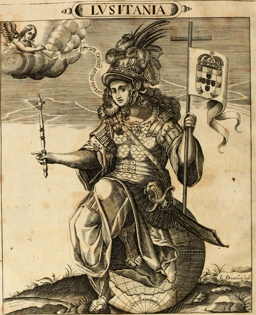 An illustration from Lusitania liberata ab injusto Castellanorum dominio : restituta legitimo principi serenissimo Joanni IV, 1645, leaf 33