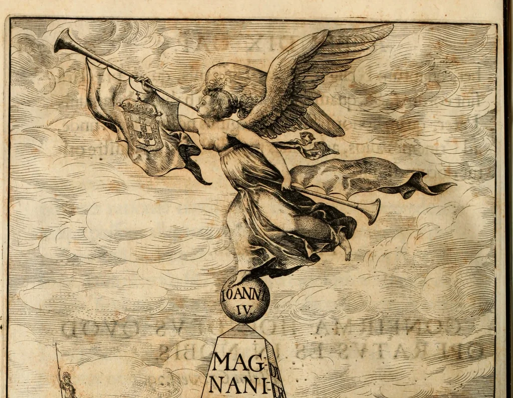 An illustration from Lusitania liberata ab injusto Castellanorum dominio : restituta legitimo principi serenissimo Joanni IV, 1645, leaf 827