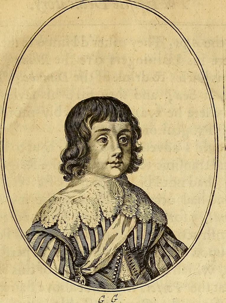 An illustration from Lustra ludovici, : or the Life of the late Victorious King of France, Levvis the XIII. (And of his Cardinall de Richelieu.) Divided into seven lustres. Consilium Armorum Cardo., 1646, leaf 8