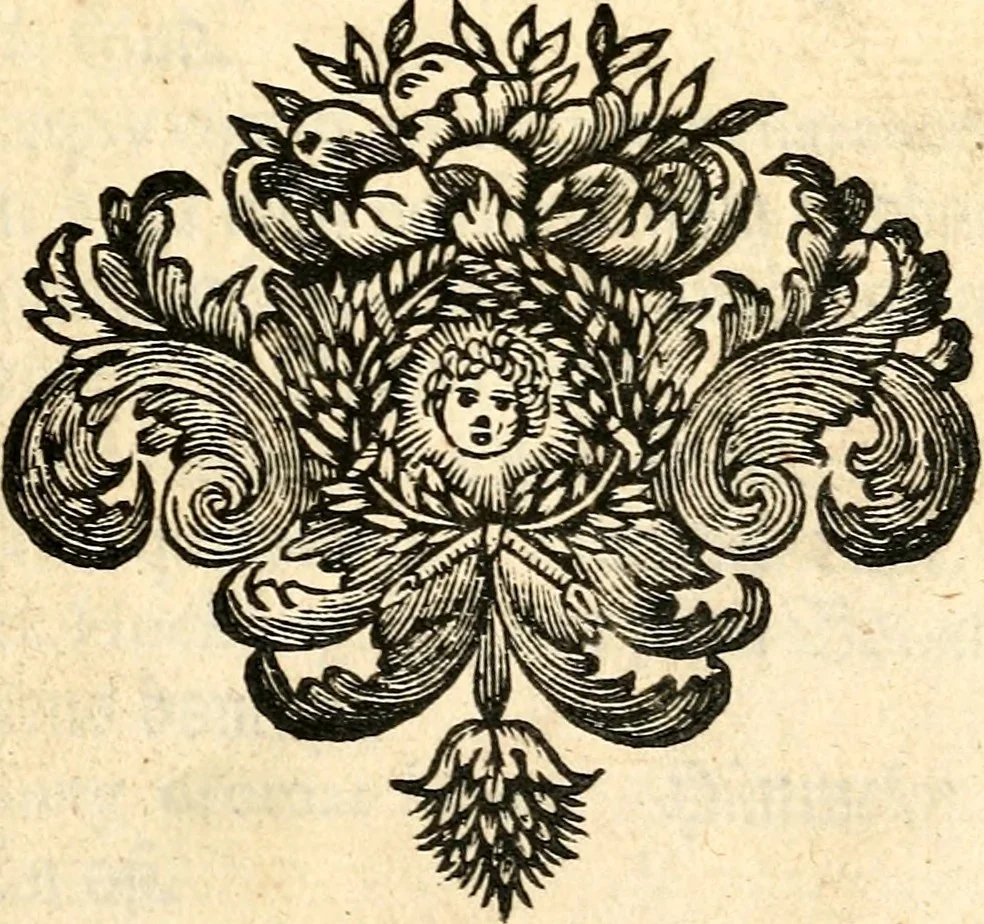 An illustration from Lutheri Catechismus : ofwersatt på American-Virginiske språket, 1696, leaf 156
