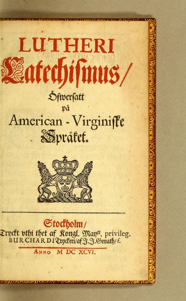 An illustration from Lutheri Catechismus,, 1696, leaf 9
