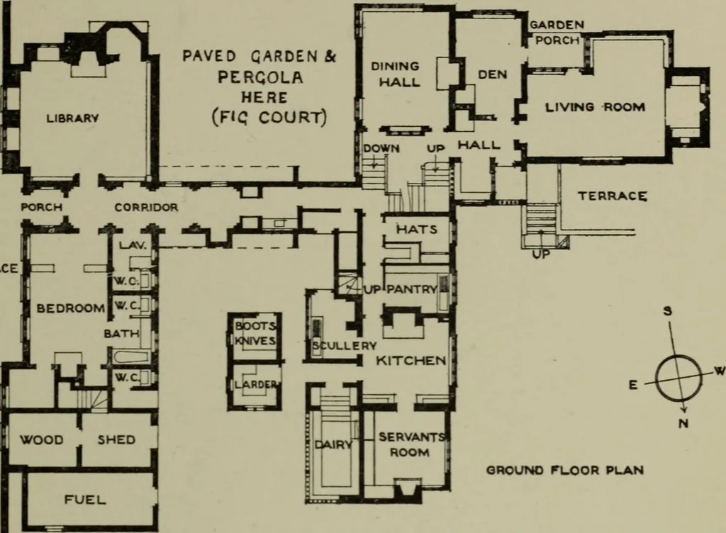An illustration from Lutyens houses and gardens, 1921, leaf 36