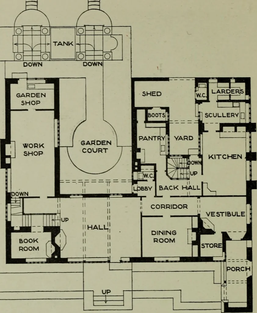 An illustration from Lutyens houses and gardens, 1921, leaf 39
