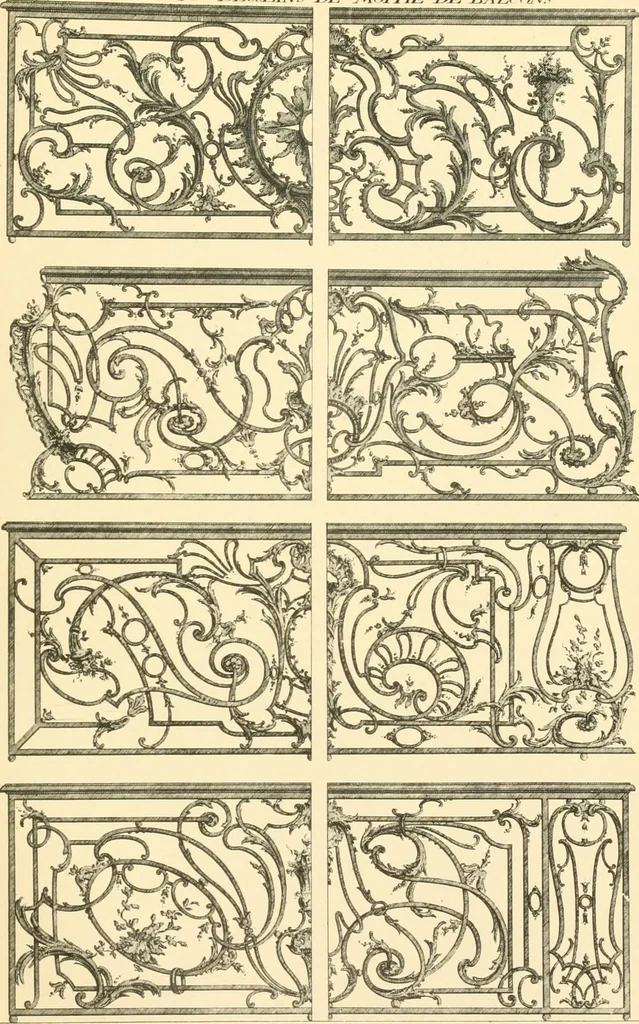An illustration from L'uvre de De Cuvilliès : époque Louis XV : nouveau livre de plafonds, 1900, leaf 102