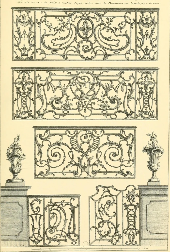 An illustration from L'uvre de De Cuvilliès : époque Louis XV : nouveau livre de plafonds, 1900, leaf 106