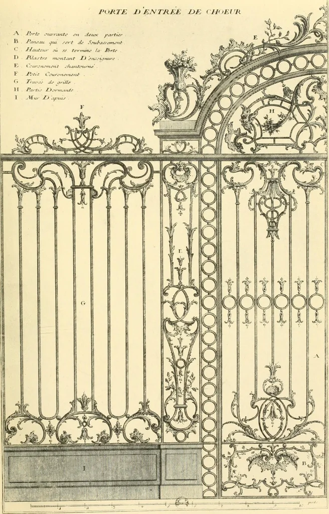 An illustration from L'uvre de De Cuvilliès : époque Louis XV : nouveau livre de plafonds, 1900, leaf 110