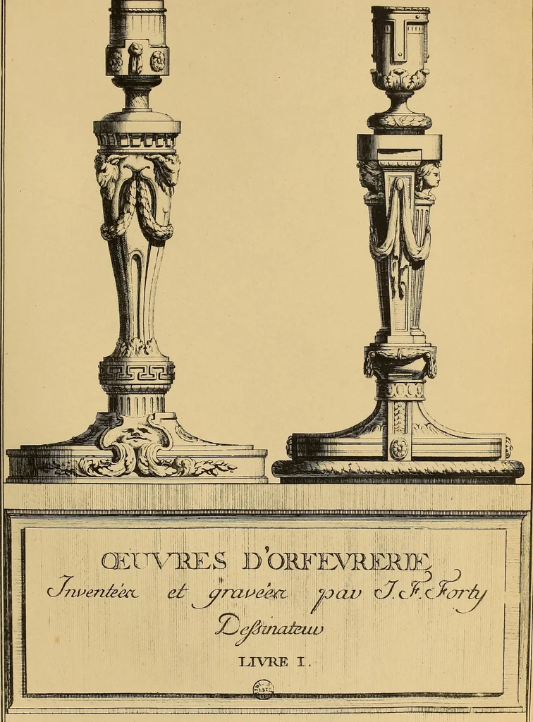An illustration from L'uvre de J.-F. Forty : époque Louis XVI, 1900, leaf 22