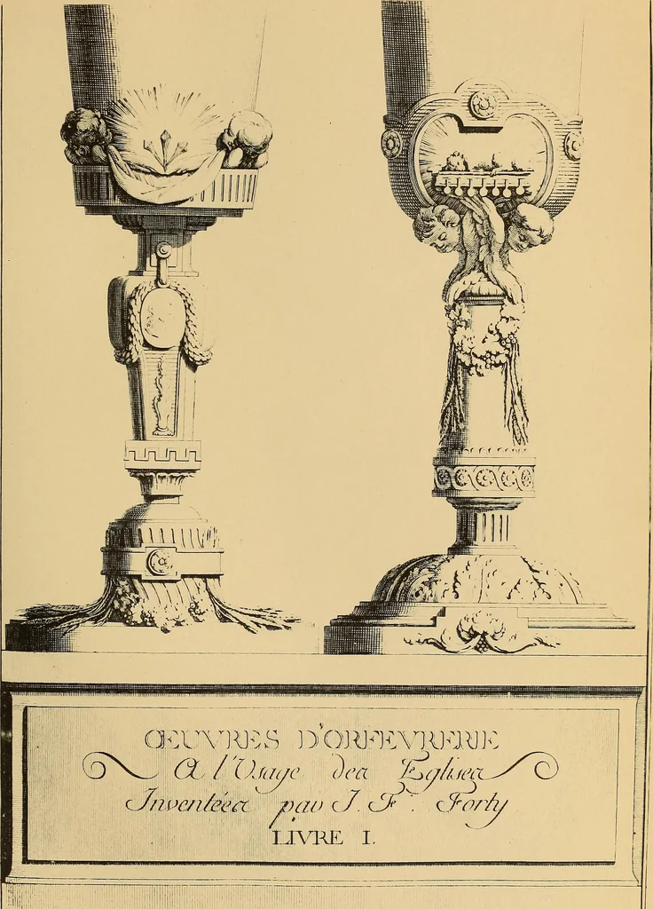 An illustration from L'uvre de J.-F. Forty : époque Louis XVI, 1900, leaf 34