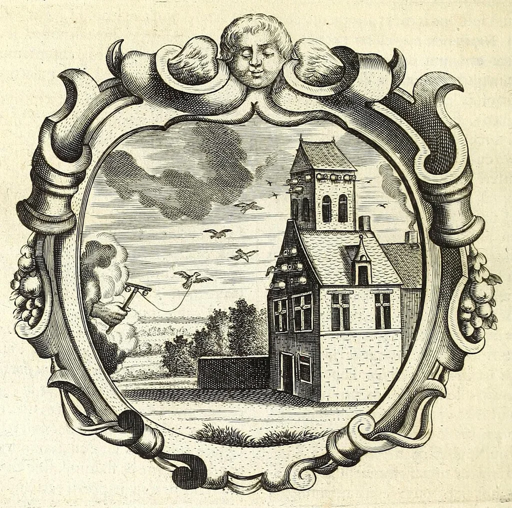 An illustration from Lux evangelica sub velum sacrorum emblematum recondita in anni dominicas : selecta historia & morali doctrina variè adumbrata, 1651, leaf 216