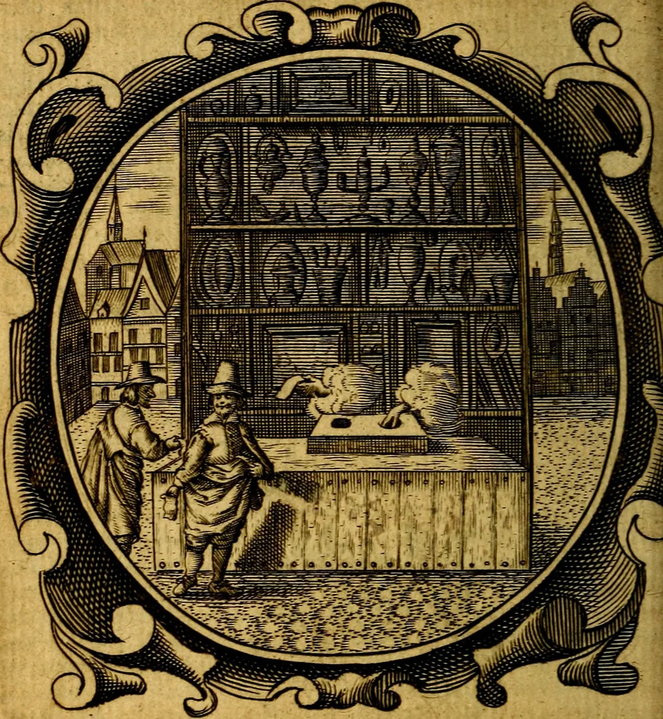 An illustration from Lux evangelica sub velum sacrorum emblematum recondita in anni dominicas, selecta historia & morali doctrina varie adumbrata, 1655, leaf 423