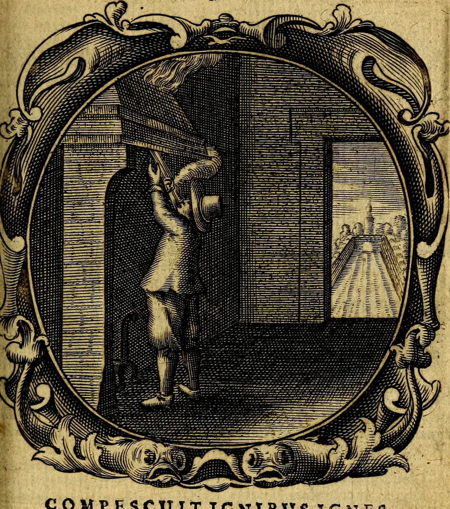 An illustration from Lux evangelica sub velum sacrorum emblematum recondita in anni dominicas, selecta historia & morali doctrina varie adumbrata, 1655, leaf 436