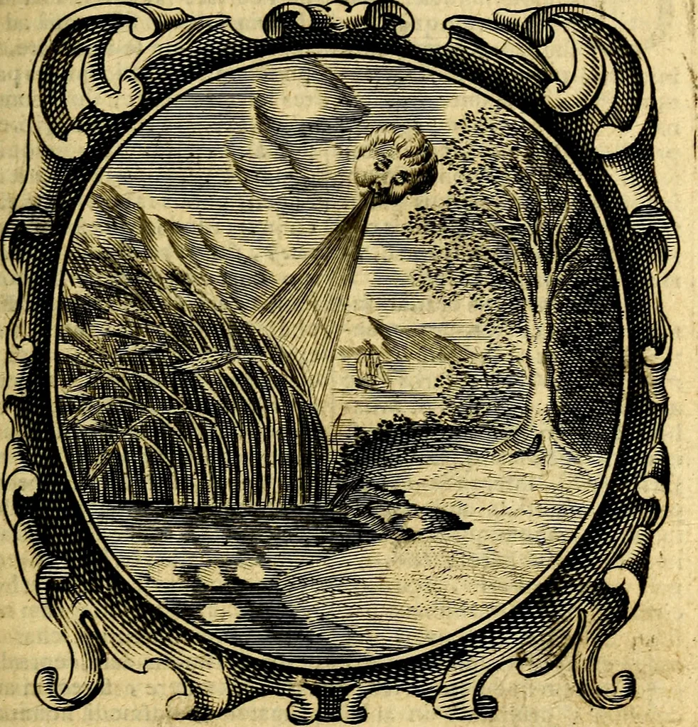 An illustration from Lux evangelica sub velum sacrorum emblematum recondita in anni dominicas, selecta historia & morali doctrina varie adumbrata, 1655, leaf 46