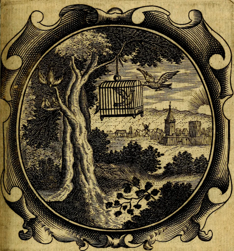 An illustration from Lux evangelica sub velum sacrorum emblematum recondita in anni dominicas, selecta historia & morali doctrina varie adumbrata, 1655, leaf 554