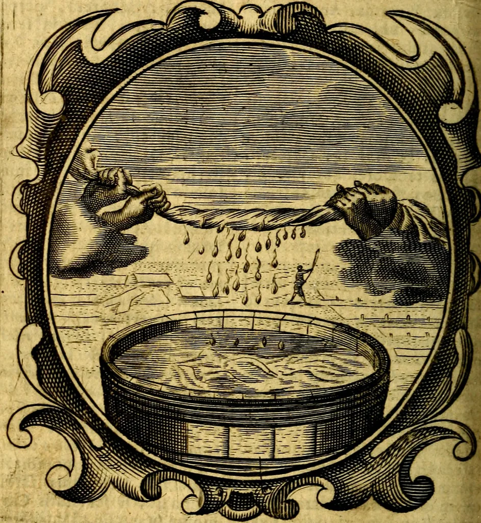 An illustration from Lux evangelica sub velum sacrorum emblematum recondita in anni dominicas, selecta historia & morali doctrina varie adumbrata, 1655, leaf 605