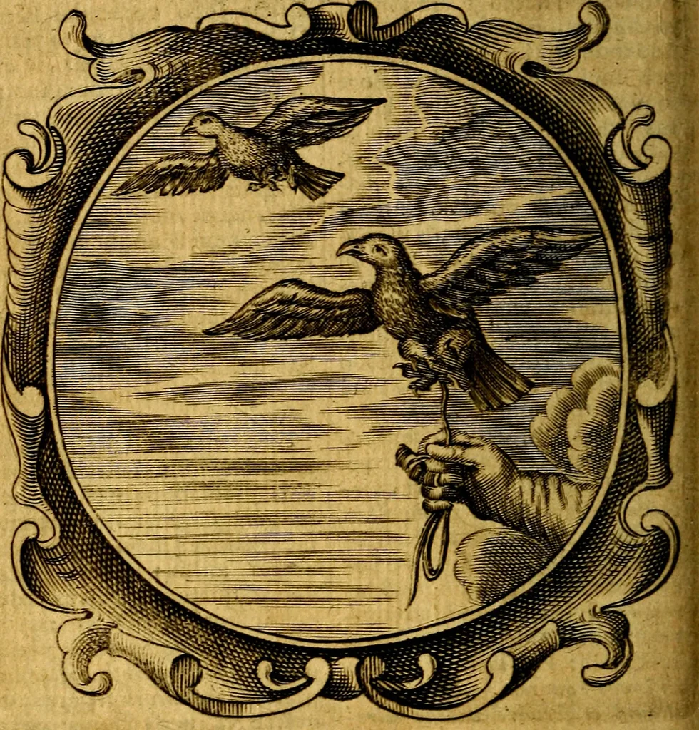 An illustration from Lux evangelica sub velum sacrorum emblematum recondita in anni dominicas, selecta historia & morali doctrina varie adumbrata, 1655, leaf 91