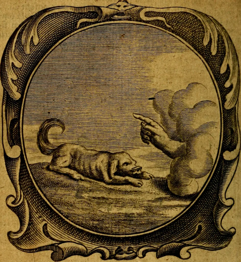 An illustration from Lux evangelica sub velum sacrorum emblematum recondita in anni dominicas, selecta historia & morali doctrina varie adumbrata, 1655, leaf 285