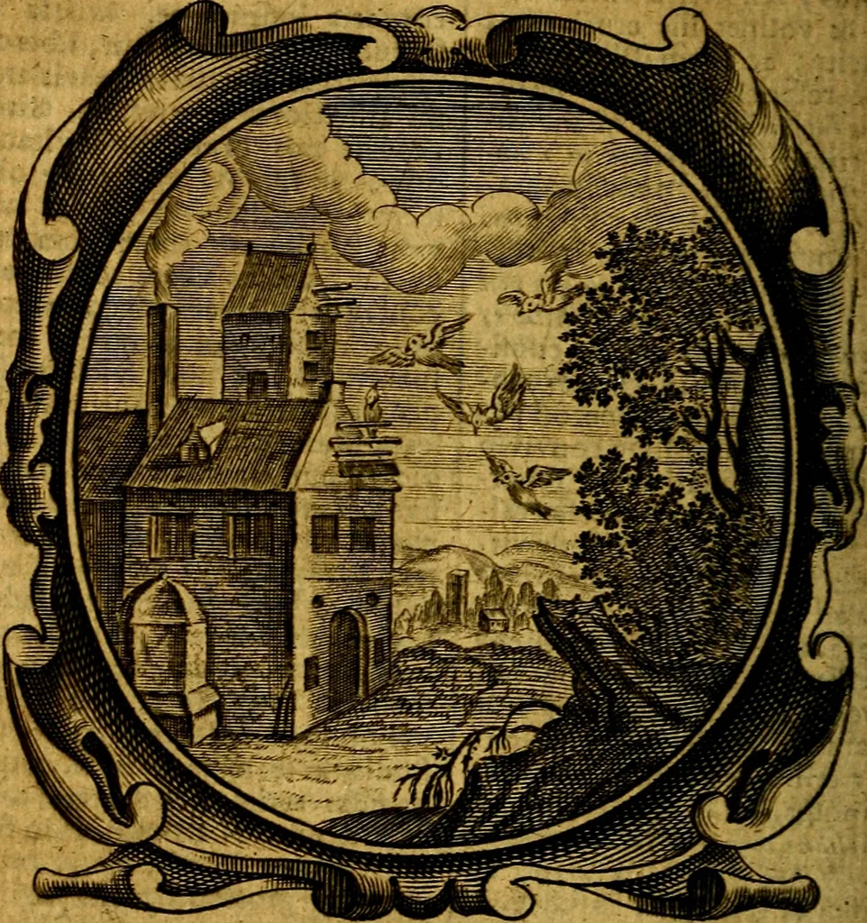 An illustration from Lux evangelica sub velum sacrorum emblematum recondita in anni dominicas, selecta historia & morali doctrina varie adumbrata, 1655, leaf 313
