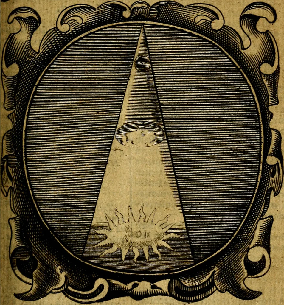 An illustration from Lux evangelica sub velum sacrorum emblematum recondita in anni dominicas, selecta historia & morali doctrina varie adumbrata, 1655, leaf 696