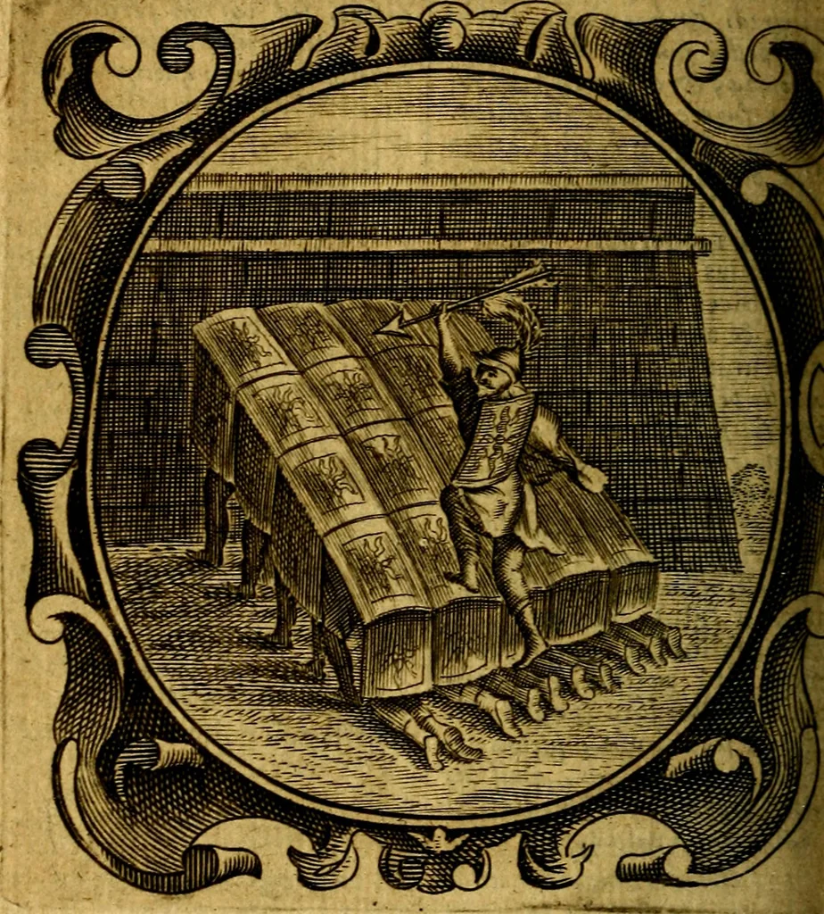 An illustration from Lux evangelica sub velum sacrorum emblematum recondita in anni dominicas, selecta historia & morali doctrina varie adumbrata, 1655, leaf 735