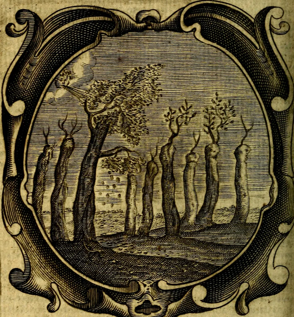 An illustration from Lux evangelica sub velum sacrorum emblematum recondita in anni dominicas, selecta historia & morali doctrina varie adumbrata, 1655, leaf 777