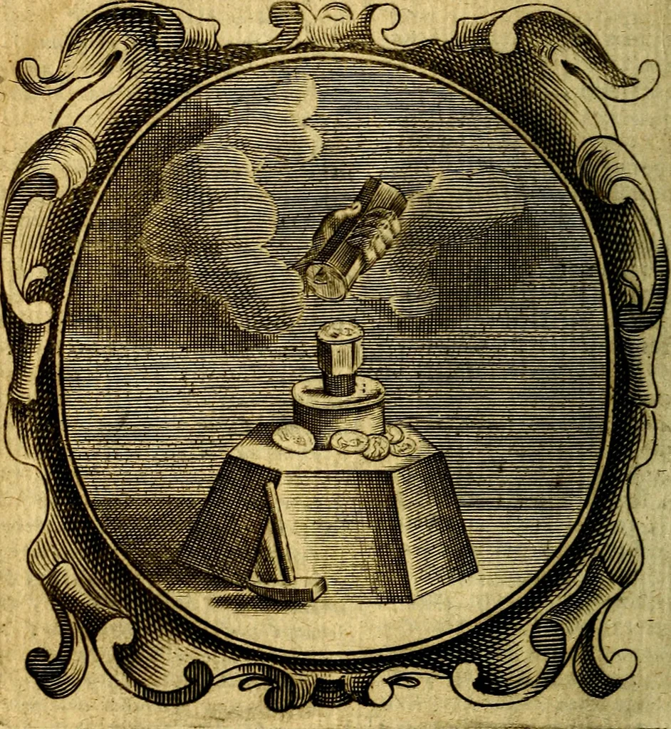 An illustration from Lux evangelica sub velum sacrorum emblematum recondita in anni dominicas, selecta historia & morali doctrina varie adumbrata, 1655, leaf 817