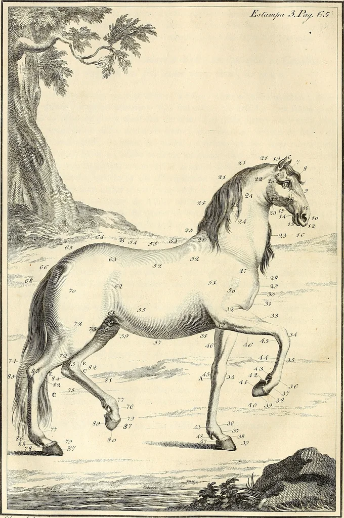 An illustration from Luz da liberal, e nobre arte da cavallaria : offerecida ao Senhor D. João, principe do Brazil, 1790, leaf 103