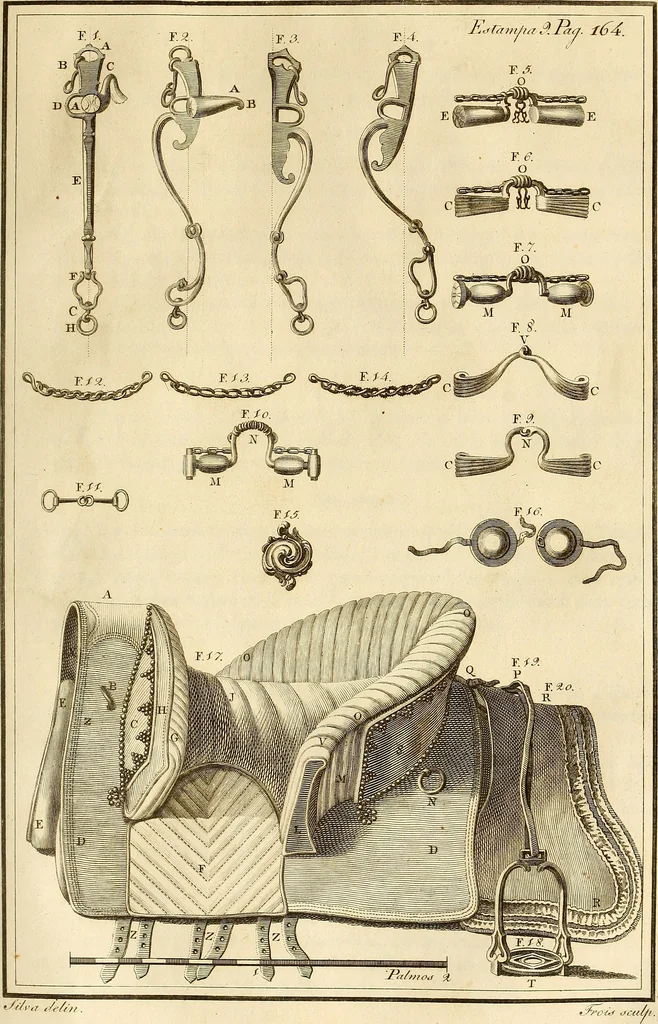An illustration from Luz da liberal, e nobre arte da cavallaria : offerecida ao Senhor D. João, principe do Brazil, 1790, leaf 214