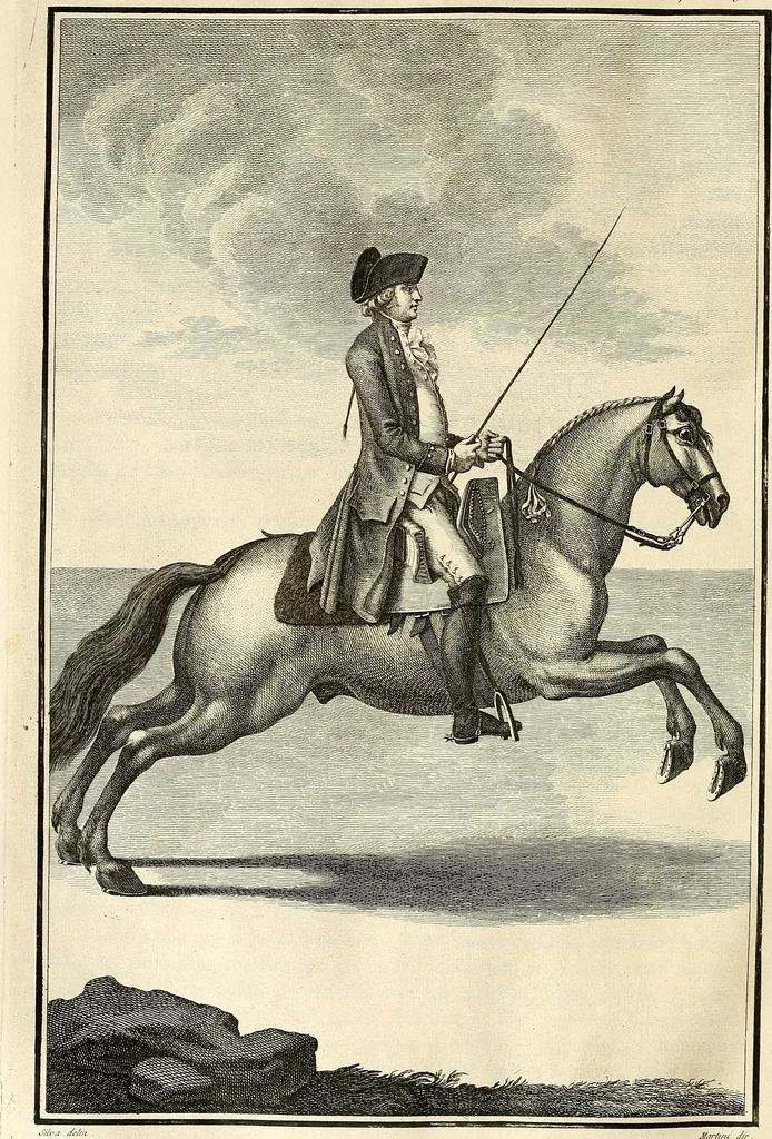 An illustration from Luz da liberal, e nobre arte da cavallaria : offerecida ao Senhor D. João, principe do Brazil, 1790, leaf 307
