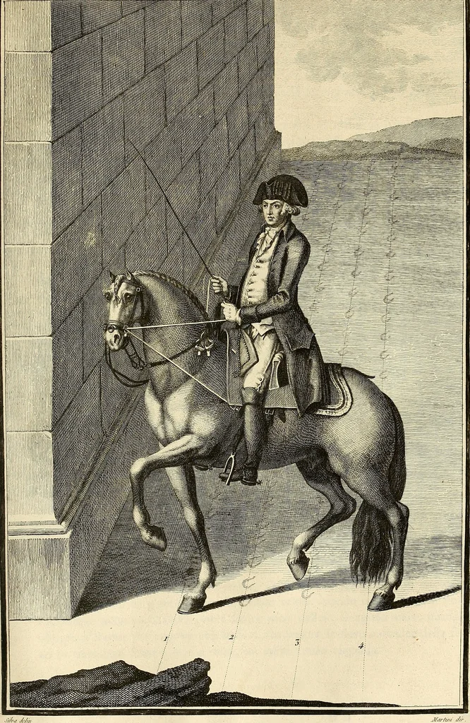 An illustration from Luz da liberal, e nobre arte da cavallaria : offerecida ao Senhor D. João, principe do Brazil, 1790, leaf 336
