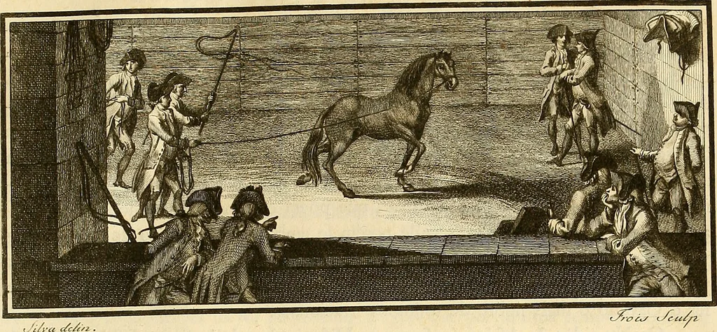 An illustration from Luz da liberal, e nobre arte da cavallaria : offerecida ao Senhor D. João, principe do Brazil, 1790, leaf 34