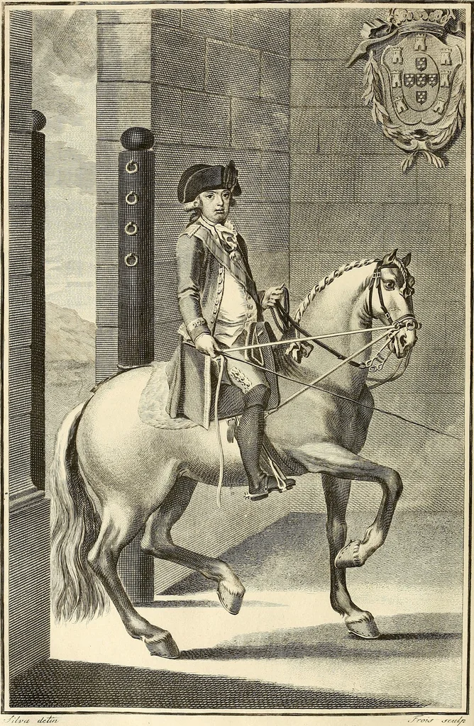 An illustration from Luz da liberal, e nobre arte da cavallaria : offerecida ao Senhor D. João, principe do Brazil, 1790, leaf 347