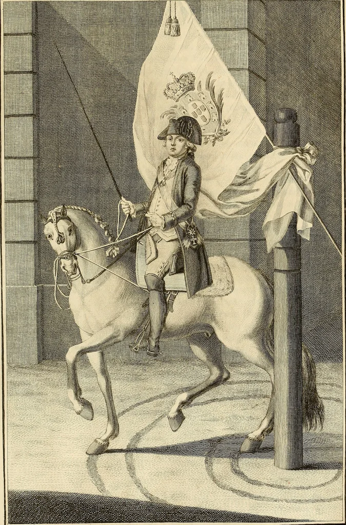 An illustration from Luz da liberal, e nobre arte da cavallaria : offerecida ao Senhor D. João, principe do Brazil, 1790, leaf 368