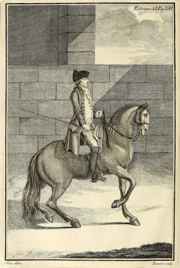 An illustration from Luz da liberal, e nobre arte da cavallaria : offerecida ao Senhor D. João, principe do Brazil, 1790, leaf 475