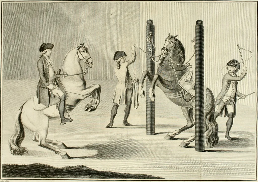 An illustration from Luz da liberal, e nobre arte da cavallaria : offerecida ao Senhor D. João, principe do Brazil, 1790, leaf 530