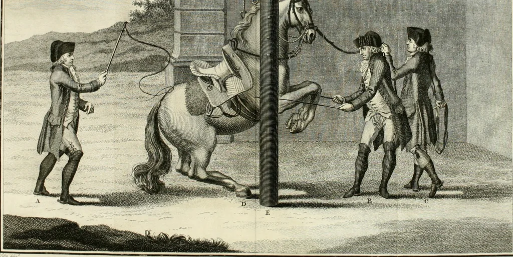 An illustration from Luz da liberal, e nobre arte da cavallaria : offerecida ao Senhor D. João, principe do Brazil, 1790, leaf 534