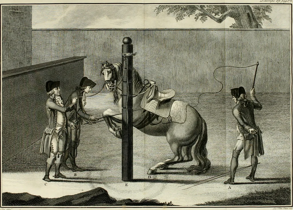 An illustration from Luz da liberal, e nobre arte da cavallaria : offerecida ao Senhor D. João, principe do Brazil, 1790, leaf 548