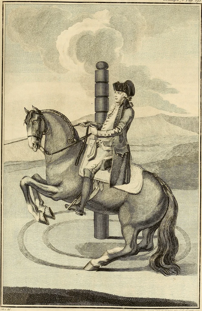An illustration from Luz da liberal, e nobre arte da cavallaria : offerecida ao Senhor D. João, principe do Brazil, 1790, leaf 574