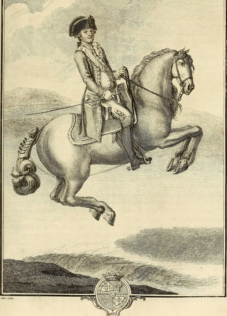 An illustration from Luz da liberal, e nobre arte da cavallaria : offerecida ao Senhor D. João, principe do Brazil, 1790, leaf 586