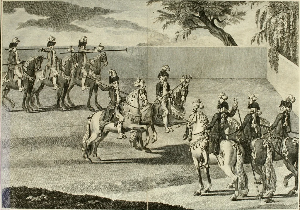 An illustration from Luz da liberal, e nobre arte da cavallaria : offerecida ao Senhor D. João, principe do Brazil, 1790, leaf 619