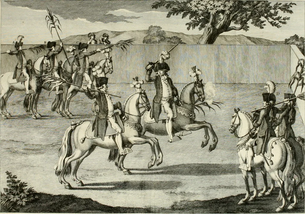 An illustration from Luz da liberal, e nobre arte da cavallaria : offerecida ao Senhor D. João, principe do Brazil, 1790, leaf 632