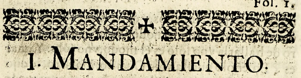 An illustration from Luz de verdades catholicas y explicacion de la doctrina christiana. : Que segun la costumbre de la casa professa de la compañia de Jesvs de Mexico, todos los jueves del año se platica en su iglesia. Dala à la estampa el padre Alfonso Ramos de la mesma compañia, y preposito actual de dicha casa professa. Y la dedica al S. doctor don Francisco de Deza, y Ulloa, antes cathedratico proprietario de rethorica en la Real Universidad de esta corte, y oy fiscal dignissimo del Santo Tribunal de la Inquisicion, 1691, leaf 23