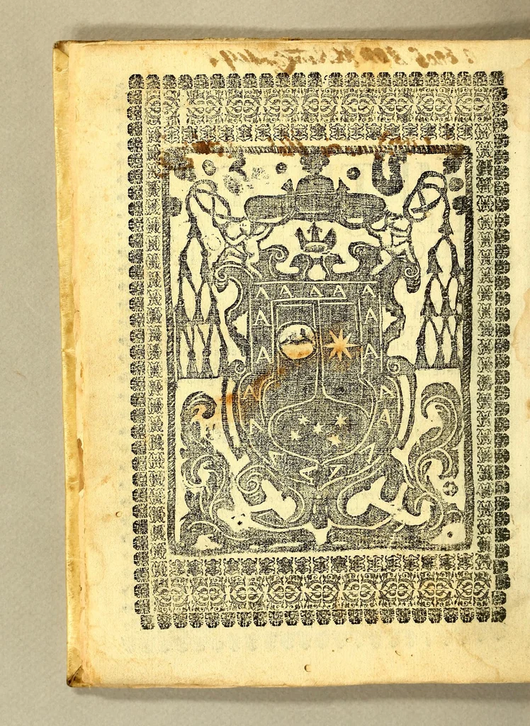 An illustration from Luz, methodo, de confesar idolatras [sic], y destierro de idolatrias, debajo del tratado siguiente. : Tratado de avisos, y puntos importantes, de la abominable seta de la idolatria, para examinar por ellos el penitente en el fuero interior de la conciencia, y exterior judicial ..., 1692, leaf 8