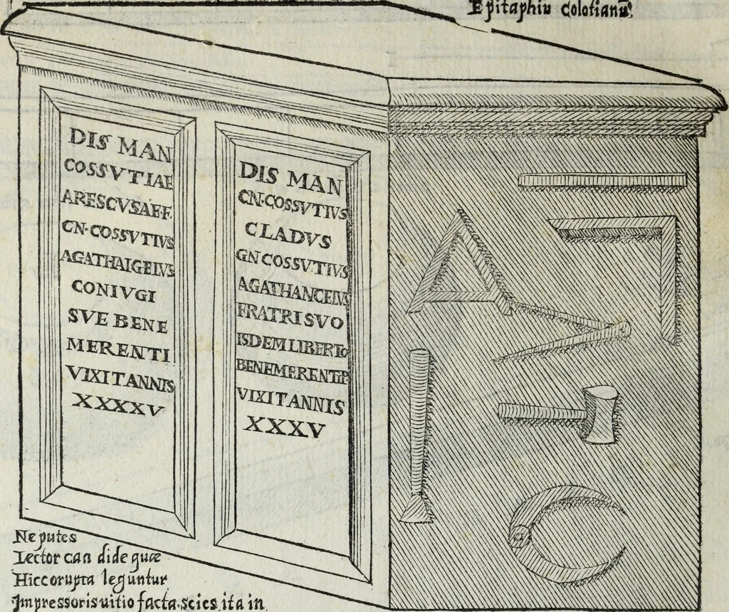 An illustration from Lvcae Paeti ivrisconsvl. De mensvribus et ponderibvs romanis et graecis : cum his qvae hodie Romae svnt collatis libri qvinqve : eivsdem variarvm lectionvm liber vnvs, 1573, leaf 111